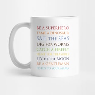 Be A Superhero, rainbow multi-color palette Mug